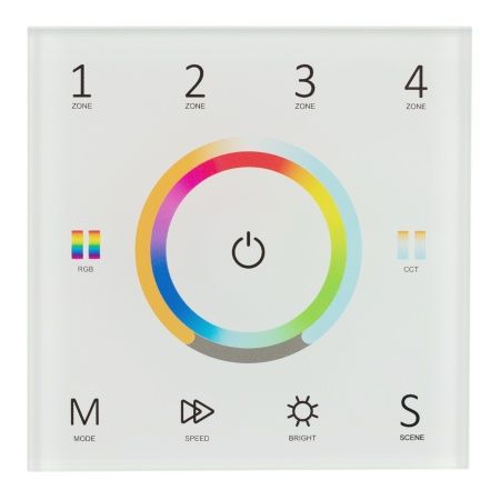 Панель Sens SMART-P67-MULTI White (230V, 4 зоны, 2.4G) (Arlight, IP20 Пластик, 5 лет)