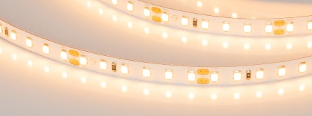 Лента UL-A120-8mm 24V Warm2400 (9.6 W/m, IP20, 5m) (Arlight, 7 лет)