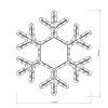 Фигура ARD-SNOWFLAKE-M7-450x375-108LED Warm (230V, 6.5W) (Ardecoled, IP65)