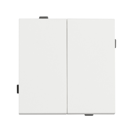 Механизм выключателя двухклавишный проходной SWT-TENDO-MKP2-SFPL-WH (230V, 10A) (Arlight, -)