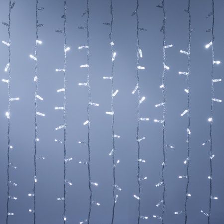 Светодиодная гирлянда ARD-CURTAIN-CLASSIC-2000x6000-CLEAR-1500LED-WATERFALL White (230V, 180W) (Ardecoled, IP65)