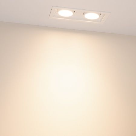 Светильник MS-VORTEX-BUILT-S170x90-2x12W Warm3000 (WH-WH, 40 deg, 230V) (Arlight, IP20 Металл, 5 лет)