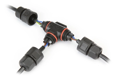 Герметичный соединитель «Тройник» с винтовым монтажом проводов (артикул WPT-03)