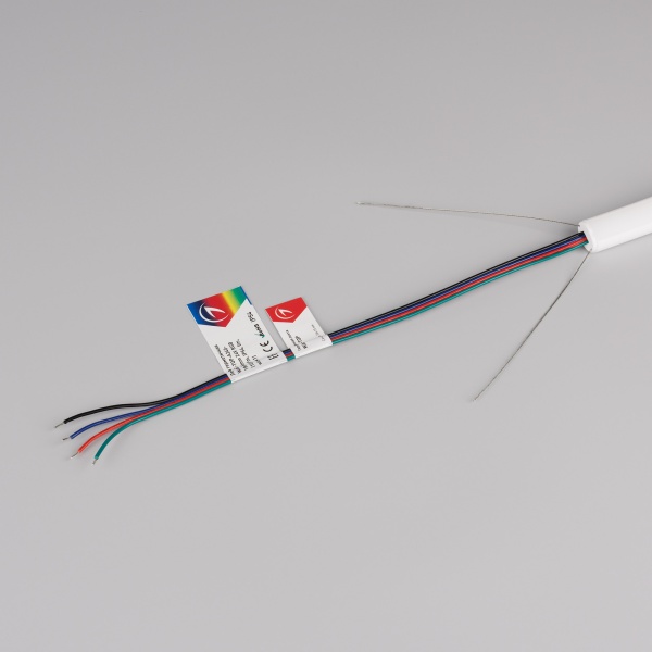 Лента герметичная WAVE-TOP-A240-18x15mm 24V RGB (10 W/m, IP54, 5m, wire x1) (Arlight, Вывод прямой, 3 года)