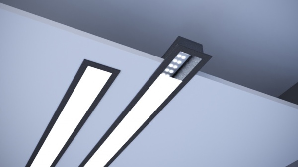 Линейный встраиваемый светодиодный светильник SILED LINEA INNER 1000х50х32 (25 Вт, 5000K)