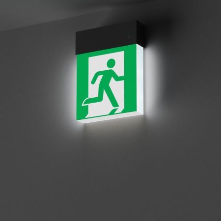 Световой указатель EMG-MARK-S-3H-BK (Arlight, IP40 Металл, 5 лет)