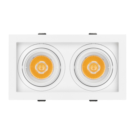 Светильник MS-VORTEX-BUILT-S210x117-2x20W Warm3000 (WH-WH, 20 deg, 230V) (Arlight, IP20 Металл, 5 лет)