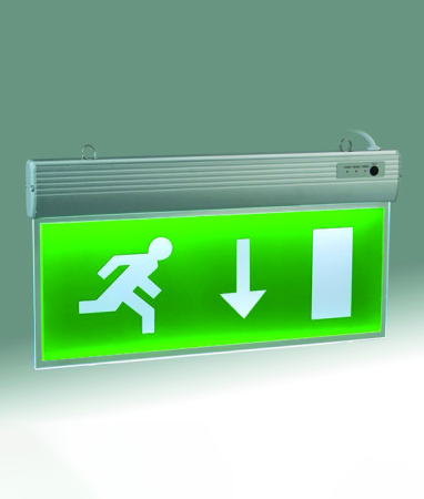 Светильник "Световой указатель", MBD-089T Е-64, 220V 3W 10LED белого цвета, серый, двухсторонний