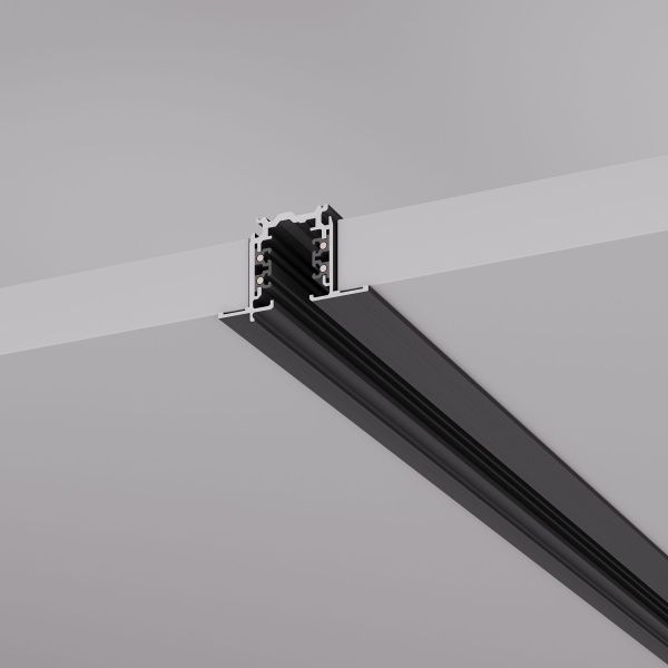 Трек встраиваемый LGD-4TR-TRACK-F-3000-BK-M (D) (Arlight, IP20 Металл, 3 года)