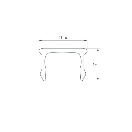 Экран ARH-PLINTUS-FANTOM-3000 Opal (Arlight, Пластик)