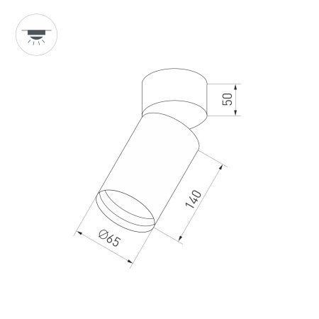 Светильник SP-POLO-SURFACE-FLAP-R65-8W Warm3000 (BK-BK, 40 deg) (Arlight, IP20 Металл, 5 лет)