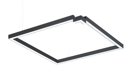 Соединитель светящийся для линейных светильников, Connektor "L"-образный, 4000К 10W, черный