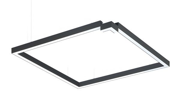 Соединитель светящийся для линейных светильников, Connektor "L"-образный, 4000К 10W, черный