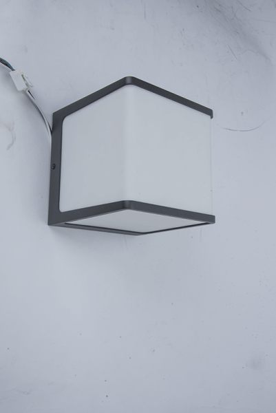 Светильник наcтенный, потолочный "Куб", WC2123, LED 19,1W 3000К, 4200К. IP54, темно серый