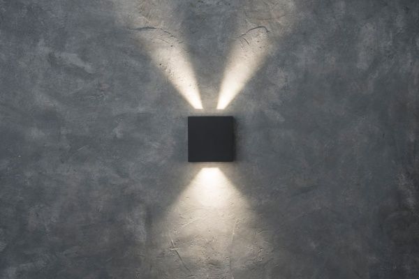 Светильник наcтенный "Фокус", WC2129, LED 10W 4000К IP54, черный