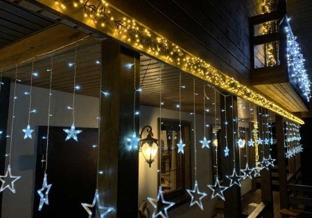 Гирлянда Мишура светодиодная D2380 BD 3 м 380 LED IP54 мультиколор RGB