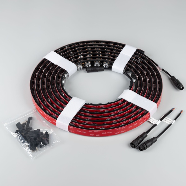 Лента герметичная FLT-PS-A42-BLACK-23mm 24V Warm2700 (21 W/m, IP67, 15deg, 5m) (Arlight, -)