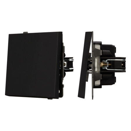 Механизм звонкового выключателя SWT-TENDO-MKR1-SFPL-BK (230V, 10A) (Arlight, -)