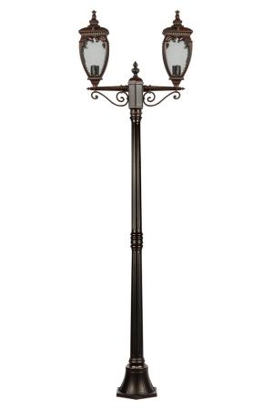 Фонарный столб YAOHUA LUX, Черный с коричневой патиной, Классика, 86208A/02 R