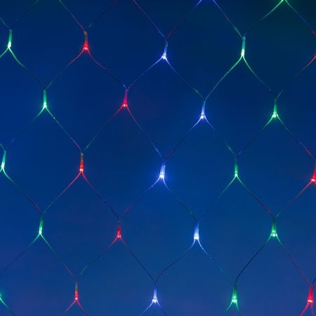 Светодиодная гирлянда ARD-NETLIGHT-HOME-1500x1500-CLEAR-150LED RGB (230V, 12W) (Ardecoled, IP20)