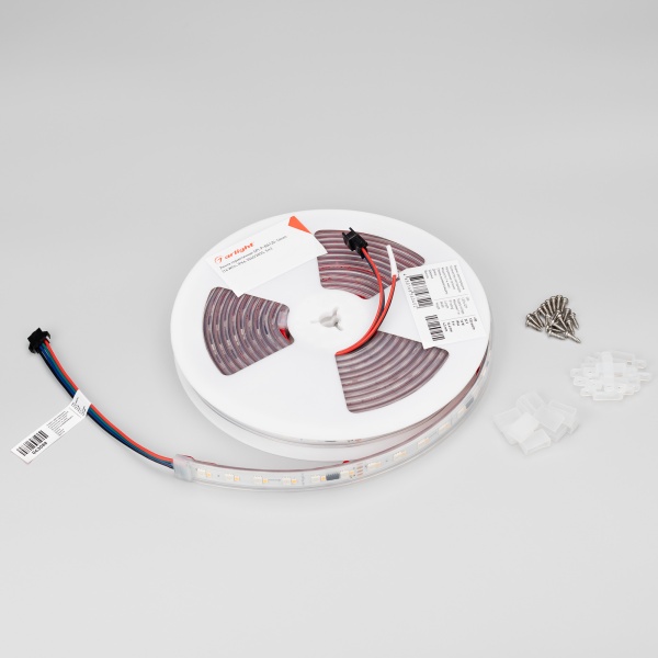 Лента герметичная SPI-P-BA120-14mm 24V RGBW-White-PX6-BPT (16 W/m, IP66, 5060/2835, 5m) (Arlight, бегущий огонь)