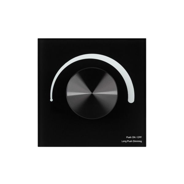 Панель SMART-P37-DIM-IN Black (230V, 1.2A, TRIAC, Rotary, 2.4G) (Arlight, IP20 Пластик, 5 лет)