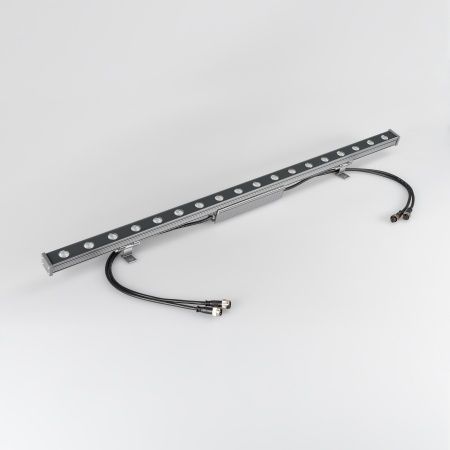 Светодиодный прожектор AR-LINE-1000S-18W-24V RGB (Grey, 30 deg, DMX512) (Arlight, Закрытый)