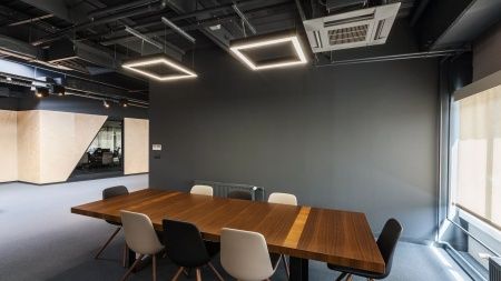 Светильник подвесной квадратный черный SILED CUADRA-PROF 1480х1480х50х70 (125 Вт)