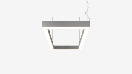 Подвесной светильник прямоугольный белый SILED CUADRA-PROF-02  520х300х50х70 (41 Вт)