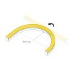 Гибкий неон ARL-CF2835-Classic-220V Yellow (26x15mm) (Arlight, 8 Вт/м, IP65)