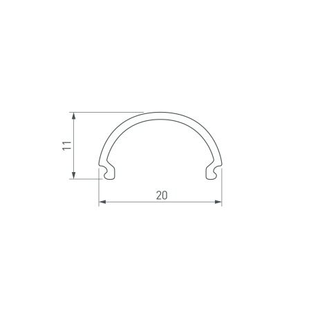 Экран SL-LINE-2011-2000 Round OPAL (Arlight, Пластик)