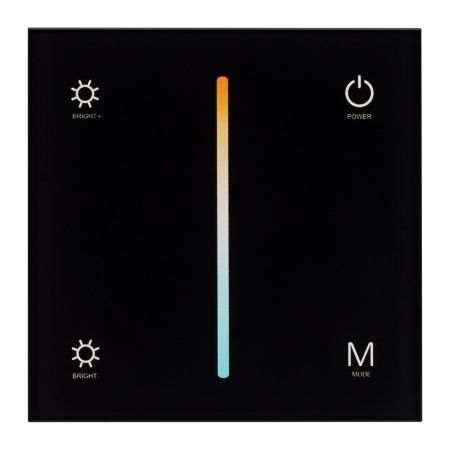 Панель SMART-P21-MIX-G-IN Black (12-24V, 4x3A, Sens, 2.4G) (Arlight, IP20 Пластик, 5 лет)