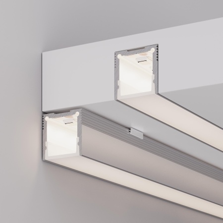 Профиль с экраном SL-SLIM20-H20-2000 ANOD+OPAL (Arlight, Алюминий)