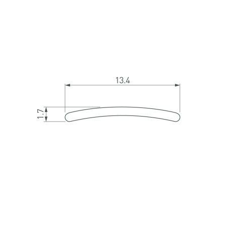Экран матовый СТ для профиля T (Arlight, Пластик)