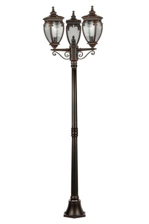 Фонарный столб YAOHUA LUX, Черный с коричневой патиной, Классика, 86208B/02 R