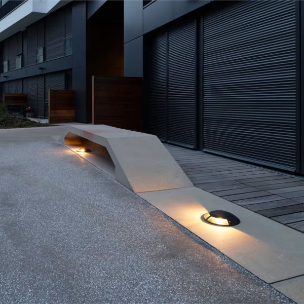 Светильник встраиваемый, G1031, LED 3W 2700К IP65 1 луч, черный