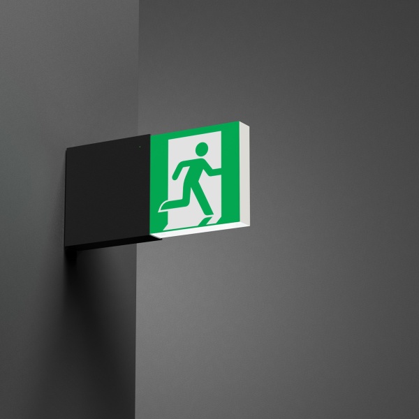 Световой указатель EMG-MARK-M-3H-BK (Arlight, IP40 Металл, 5 лет)