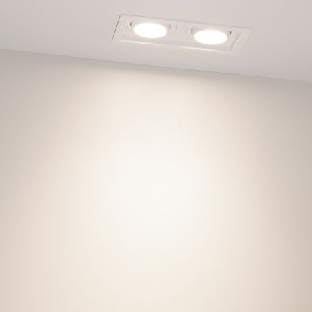 Светильник MS-VORTEX-BUILT-S170x90-2x12W Day4000 (WH-WH, 40 deg, 230V) (Arlight, IP20 Металл, 5 лет)