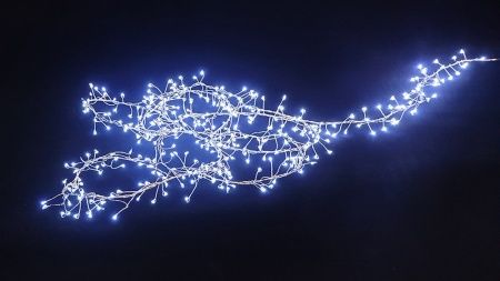 Гирлянда Мишура-Роса D6303 SS 3 м 400 LED IP65 белый