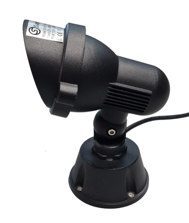 Светильник садовый с козырьком, G8512, LED 12W Green  IP65, черный