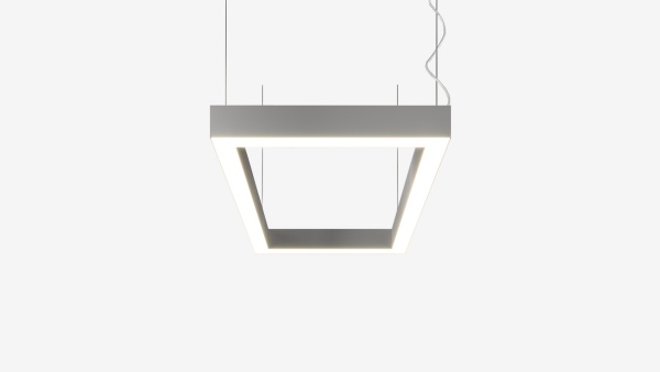 Подвесной светильник прямоугольный черный SILED CUADRA-PROF-02  520х300х50х70 (41 Вт)