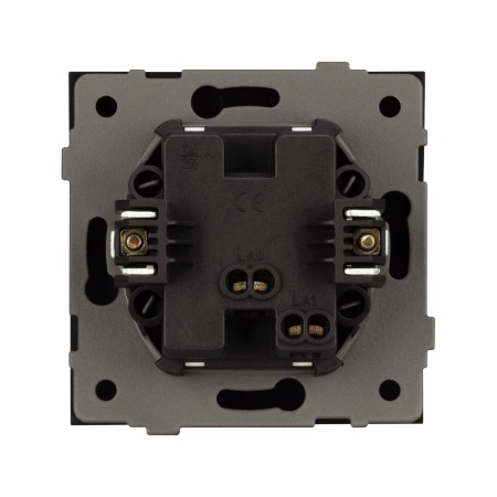 Механизм выключателя одноклавишный непроходной SWT-TENDO-MK01-SFPL-BK (230V, 10A) (Arlight, -)