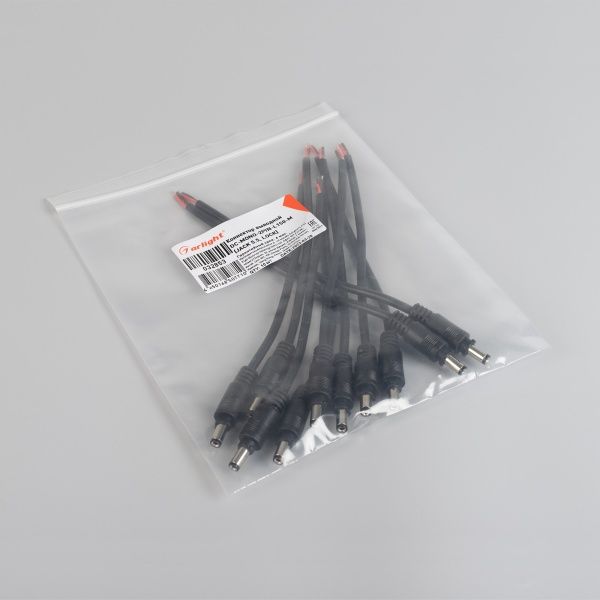 Коннектор выводной DC-MONO-2PIN-L150-M (JACK 5.5, LOCK) (Arlight, -)