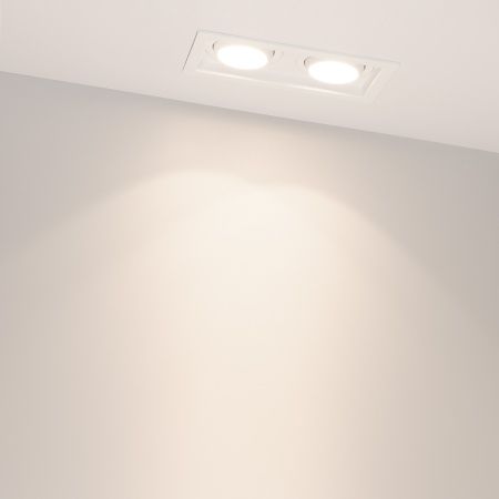 Светильник MS-VORTEX-BUILT-S170x90-2x12W Day4000 (WH-WH, 20 deg, 230V) (Arlight, IP20 Металл, 5 лет)