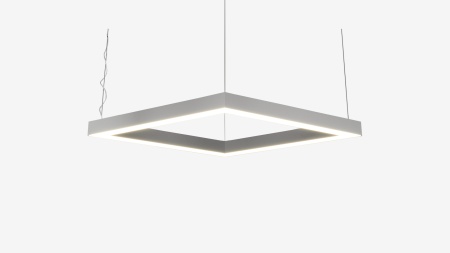Подвесной профильный светильник ромб черный SILED ROMB-PROF 900х520х50х70 (52 Вт)