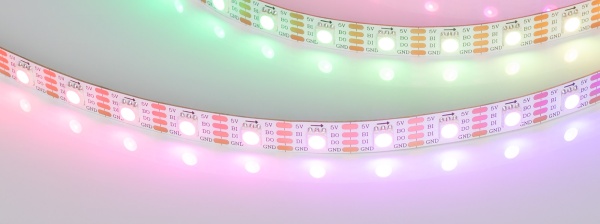 Лента SPI-B60-10mm 5V RGB-PX1-BPT (12 W/m, IP20, 5060, 5m) (Arlight, бегущий огонь)