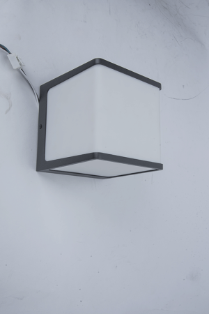 Светильник наcтенный, потолочный "Куб", WC2126, LED 14,5W 3000К IP54, темно серый