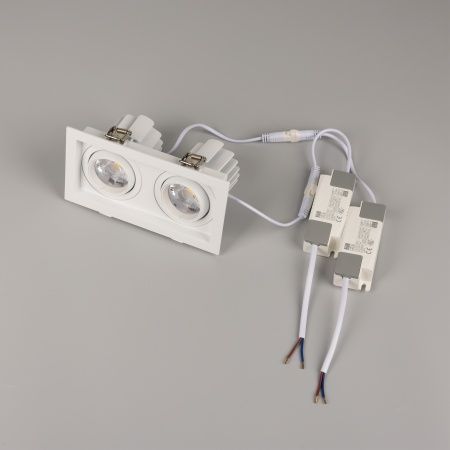 Светильник MS-VORTEX-BUILT-S170x90-2x12W Day4000 (WH-WH, 20 deg, 230V) (Arlight, IP20 Металл, 5 лет)