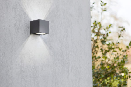 Светильник наcтенный "Фокус", WC2128, LED 9W 4000К IP54, темно серый