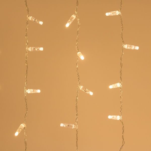 Светодиодная гирлянда ARD-CURTAIN-CLASSIC-2000x9000-CLEAR-2200LED Warm (230V, 120W) (Ardecoled, IP65)